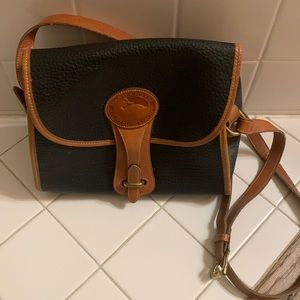 Authentic Vintage Dooney & Bourke All Weather Leather Navy Bag